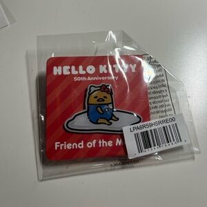 Gudetama Pin Hello Kitty 50th Anniversary